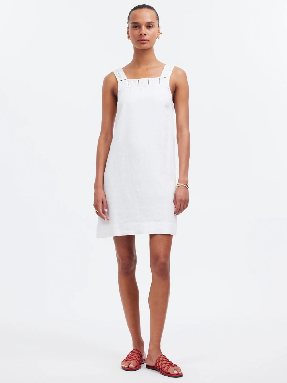 Madewell Dress 0 100% Linen White